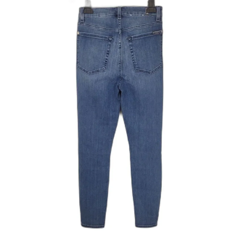 7 for all Mankind Medium Wash Skinny Jeans